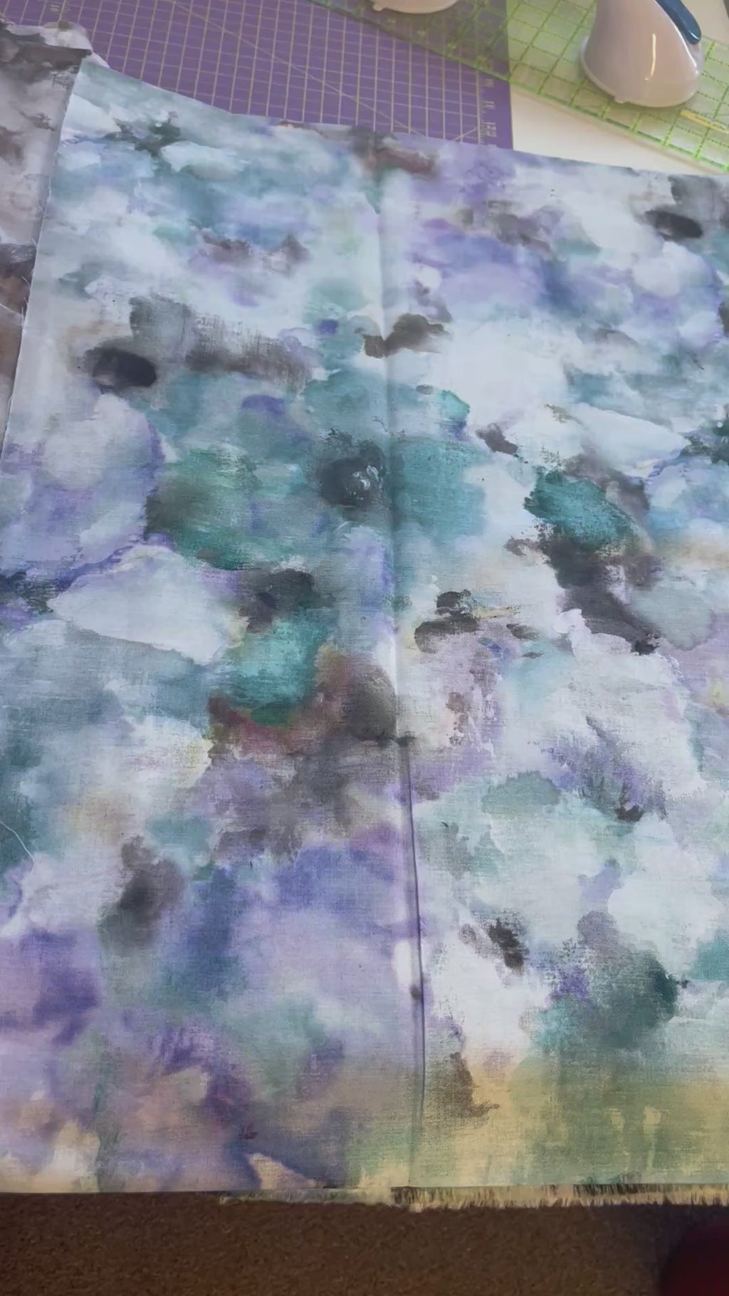 Watercolors Blue 108" Wide Backing Fabric – Blue from Michael Miller Fabrics