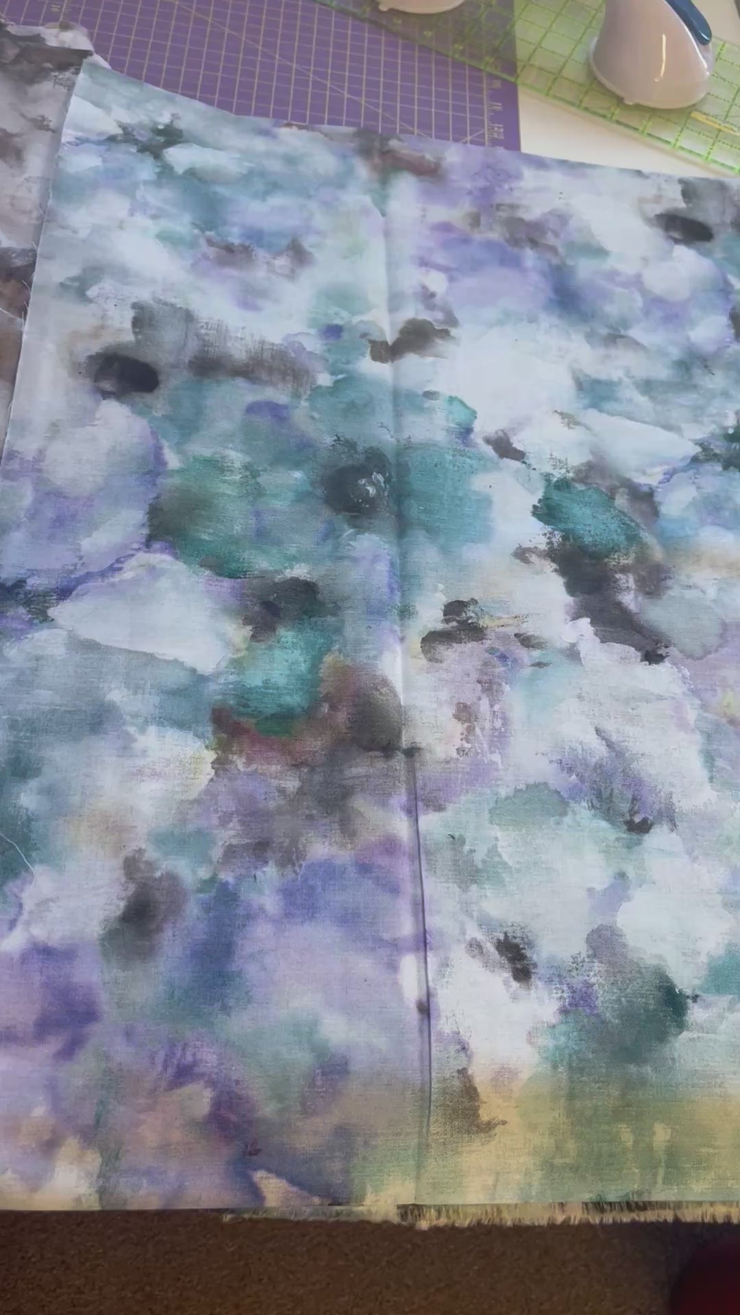 Watercolors Blue 108" Wide Backing Fabric – Blue from Michael Miller Fabrics