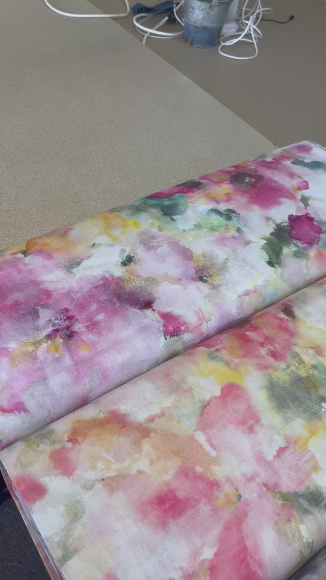 Watercolors Pink 108" Wide Backing Fabric – Pink from Michael Miller Fabrics