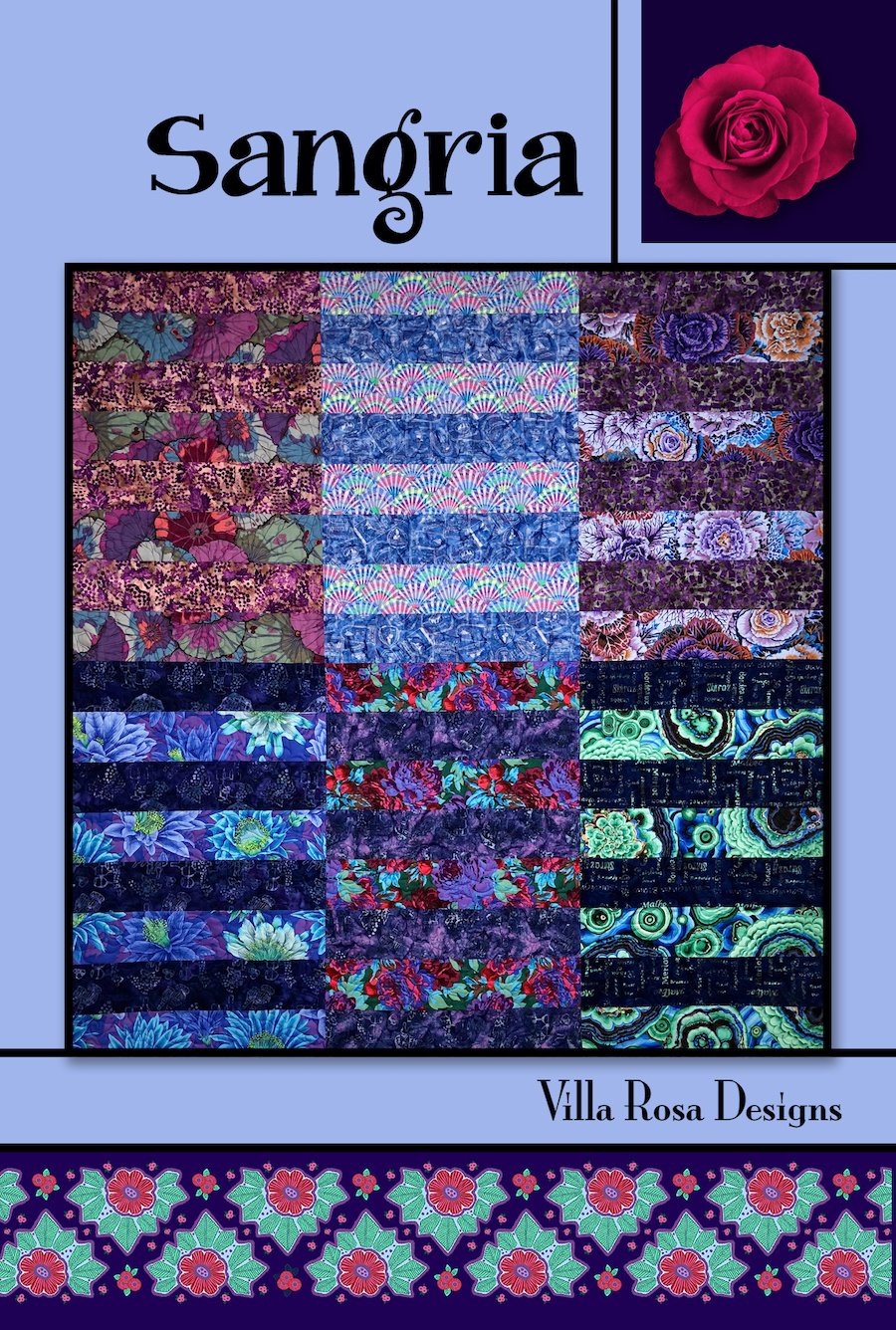 SANGRIA - Villa Rosa - 58"x60" - Fat Quarters