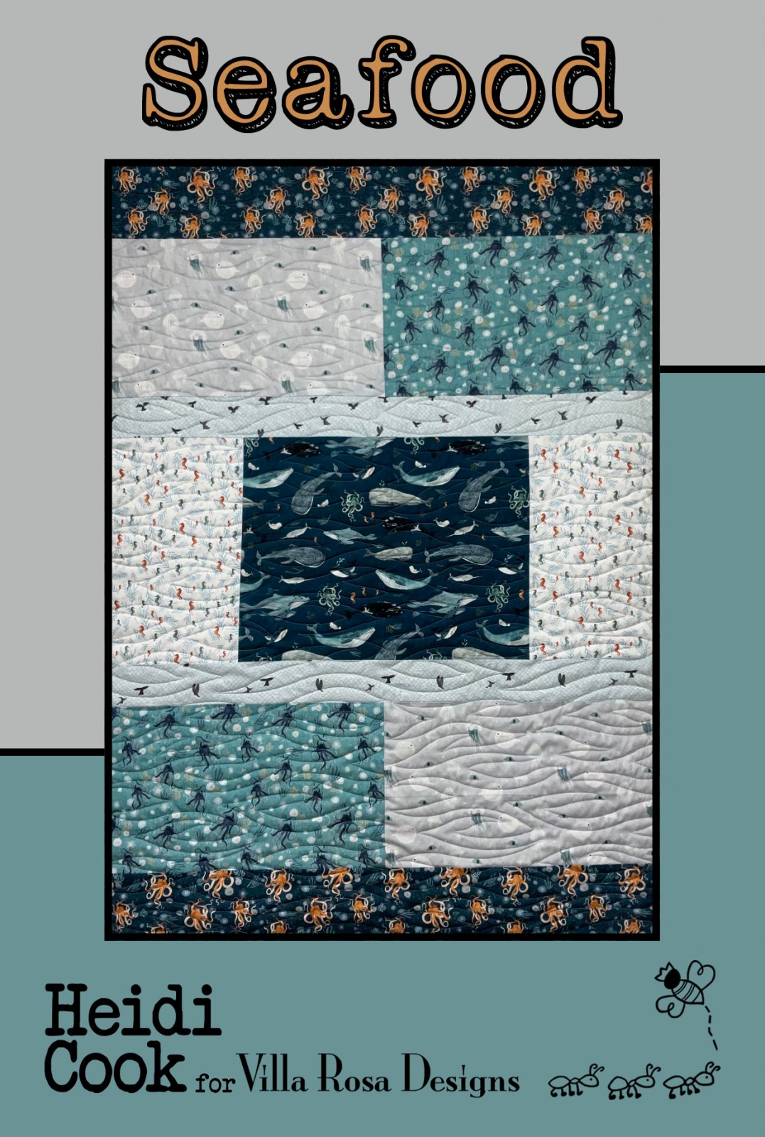 Seafood - Villa Rosa - 38 x 56" - FQ Friendly