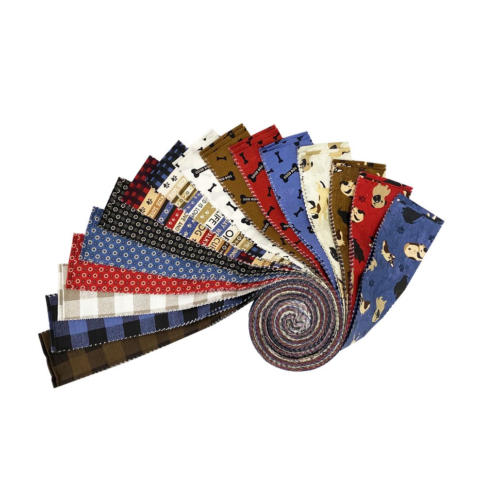 Clothworks - A Dog's Life - 2-1/2in Strips/40pcs - ST0345